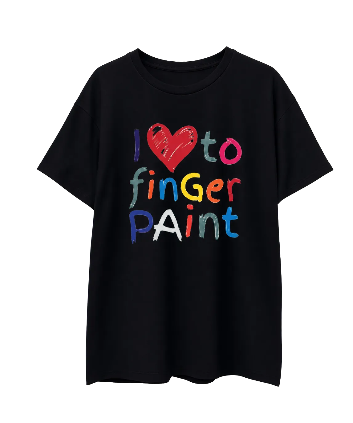 I LOVE TO FINGER PAINT MATCHING TEE