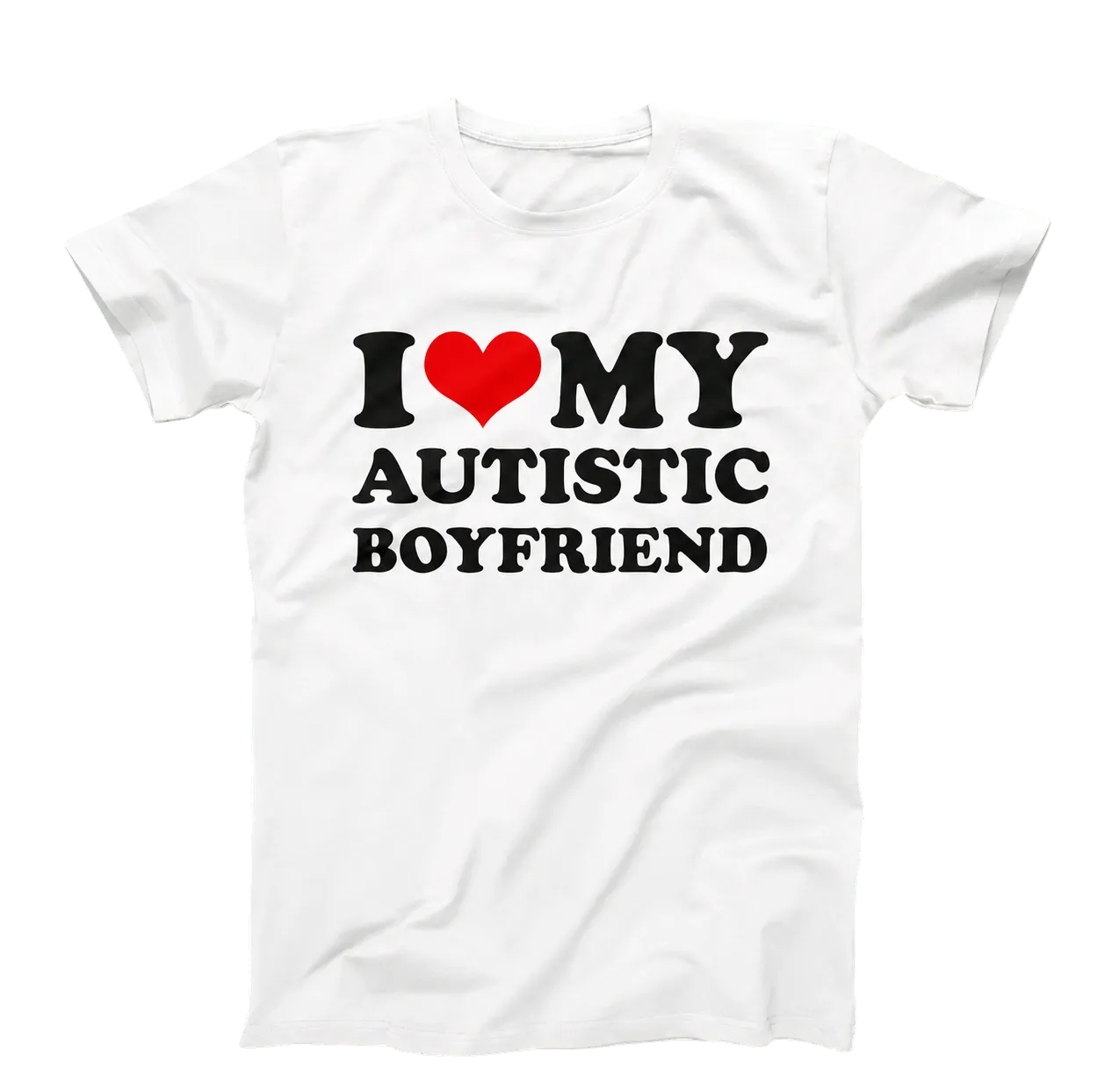 AUTISTIC BOYFRIEND MATCHING TEE in the opposite shirt colour