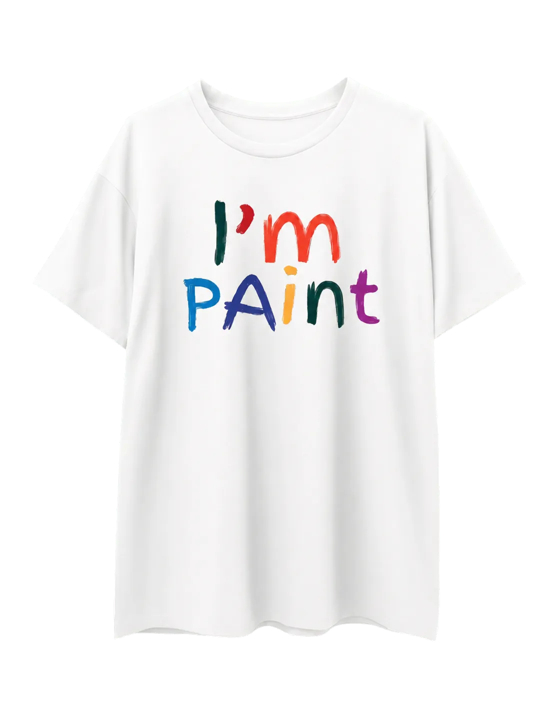 IM PAINT MATCHING TEE in the opposite shirt colour