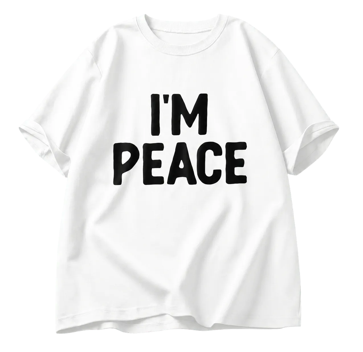 IM PEACE MATCHING TEE in the opposite shirt colour